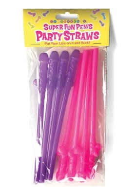 Super Fun Penis Party Straws 8 pack