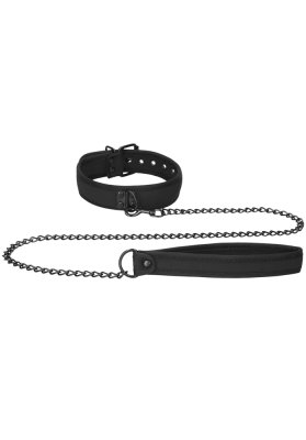 Ouch! Neoprene Collar With Leash | Koppel och krage