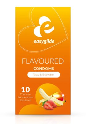 Easyglide Smaksatta Kondomer 10-pack