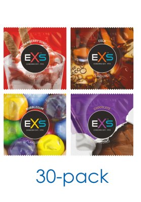 EXS Mixed Flavoured 30-pack kondomer med olika smaker