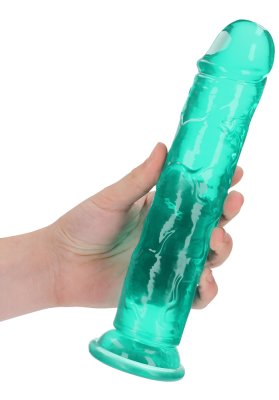 Crystal Clear dildo 23 cm, Turkos
