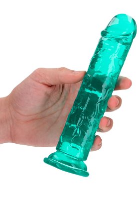 Crystal Clear dildo 18 cm, Turkos