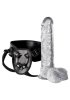 Crystal Clear Strap-On with Harness