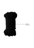 Thick Black Bondage Rope, 10 m