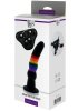 Colourful Love Dildo with Strap-On