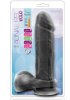 Massive Dual Density Black Dildo 21 cm