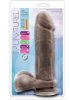 Au Naturel Dual Density Brown Dildo 21 cm
