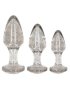Glitter Analplugg-Set 3 delar