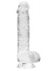 Crystal Clear dildo 15 cm, Clear