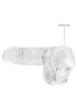Crystal Clear dildo 15 cm, Clear