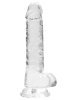 Crystal Clear dildo 17 cm, Clear