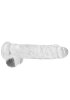 Crystal Clear dildo 22 cm, Clear