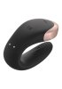Satisfyer Double Love Parvibrator, Svart