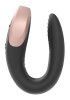 Satisfyer Double Love Parvibrator, Svart