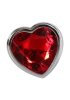 Large Red Heart Gem Anal Plug