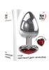 Large Red Heart Gem Anal Plug