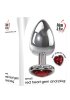 Small Red Heart Gem Anal Plug