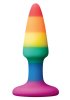 Rainbow Analplugg, mini