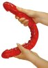Dubbeldildo 43 cm, Röd