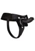 Realistic Dildo with Strap-On harness, Svart