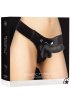 Realistic Dildo with Strap-On harness, Svart