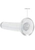 Crystal Clear non realistic dildo 13 cm