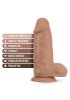 Au Natural Chub Dual Density Dildo Mocha 25 cm