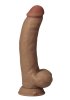 Shaft Vibrating Dildo Model C 9,5 Inch, Oak