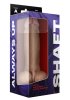 Shaft Liquid Silicone Dildo with balls Model A 9,5 Inch, Pine