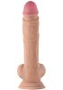 Shaft Liquid Silicone Dildo with balls Model A 10,5 Inch, Pine