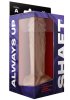 Shaft Liquid Silicone Dildo with balls Model A 10,5 Inch, Pine