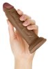 Shaft Liquid Silicone Dildo Model J 5,5 Inch, Oak