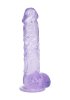 Crystal Clear dildo 13 cm, Purple