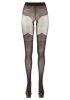 Svarta tights med öppen gren