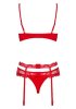 Obsessive Red Bra Set - S/M