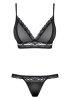 Obsessive Black Bra and String set