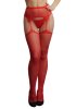 Red Suspender Rhinestone Pantyhose