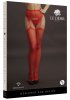 Red Suspender Rhinestone Pantyhose