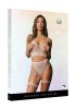 2 pc bra set with garters, rosa
