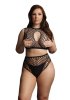 Duo net key-hole bra set - Queen Size
