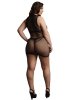 Duo net open cup mini dress - Queen Size