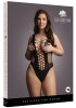 V-Neck Teddy with Opaque panels - Queen Size