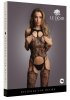 Lace Suspender Bodystocking with round neck