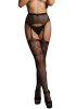 Garterbelt stockings with lace top