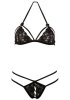 Bra and String Set, Svart