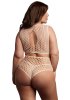 Two Piece Set Fishnet And Fence Net, beige - Queen Size