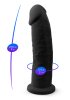 Dual Density Svart Dildo 23 cm