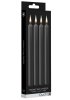 BDSM Vaxljus Svart Large 4-pack