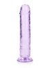 Crystal Clear dildo 20 cm, Purple