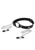 O-Ring Gag with Nipple Clamps